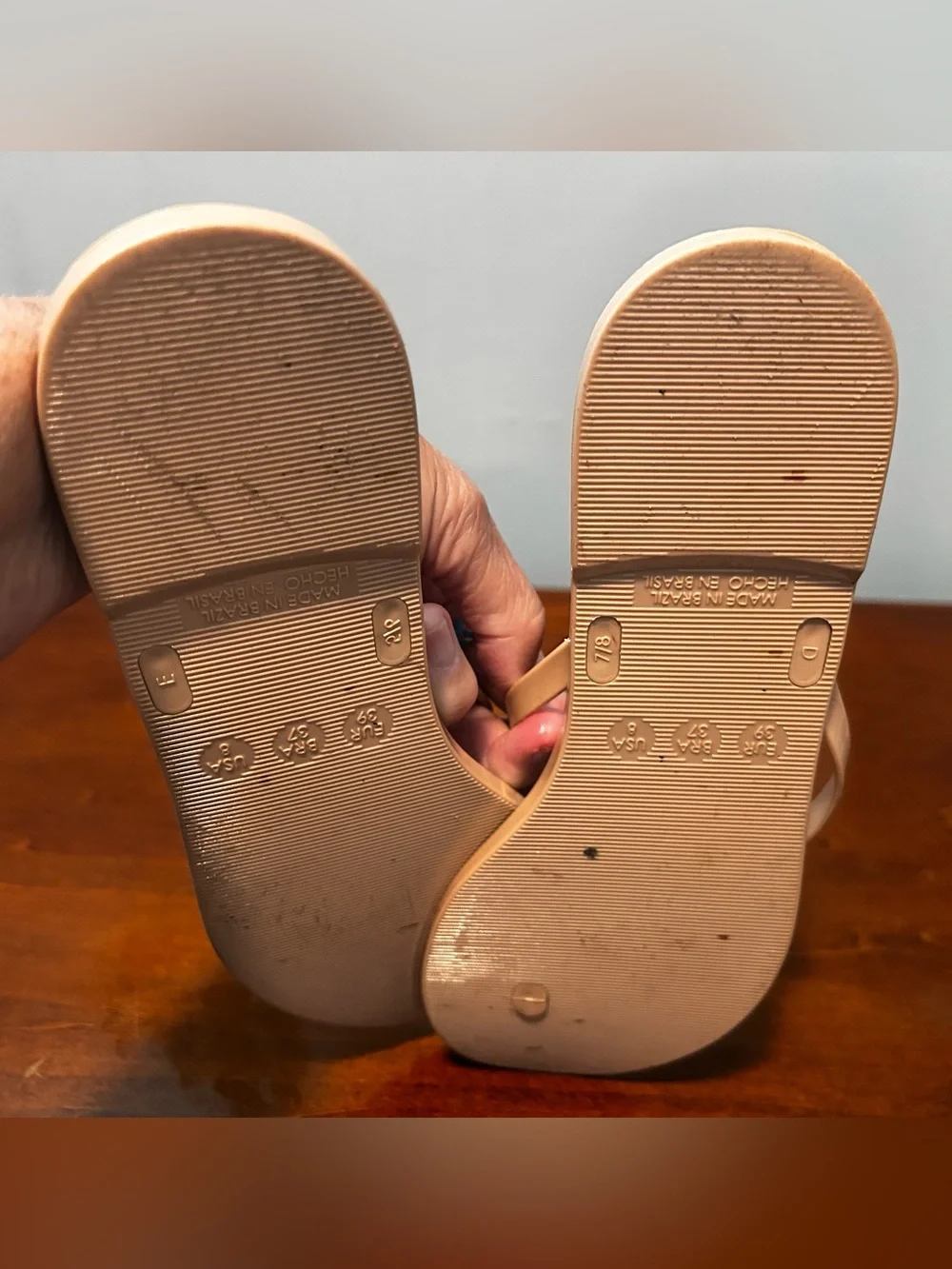 kate spade Blush Jayla Jelly Bow Slide Sandals size 8